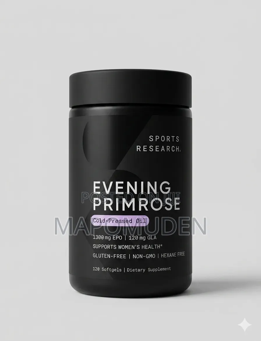 Sports Research Evening Primrose Oil 1300mg - 120 Softgels
