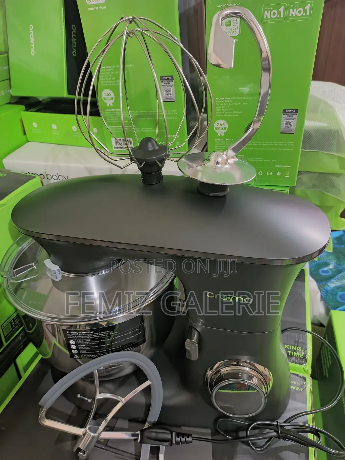 Oraimo Ominimix 6 Speeds Durable All Metal Gears Stand Mixer