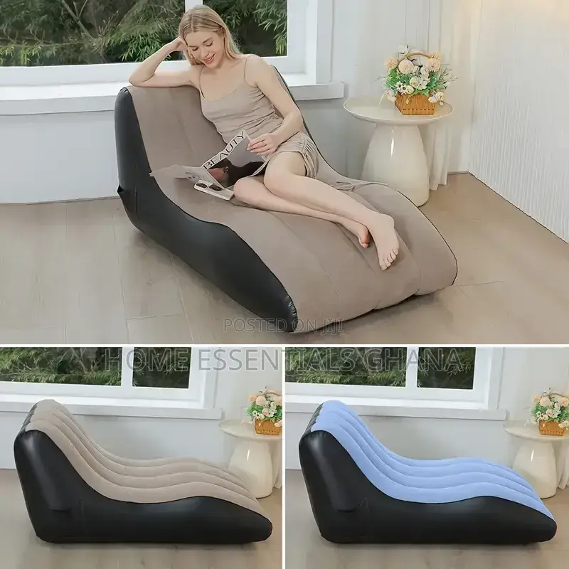 Inflatable Lazy Sofa Chair Portable Air Lounge Bed