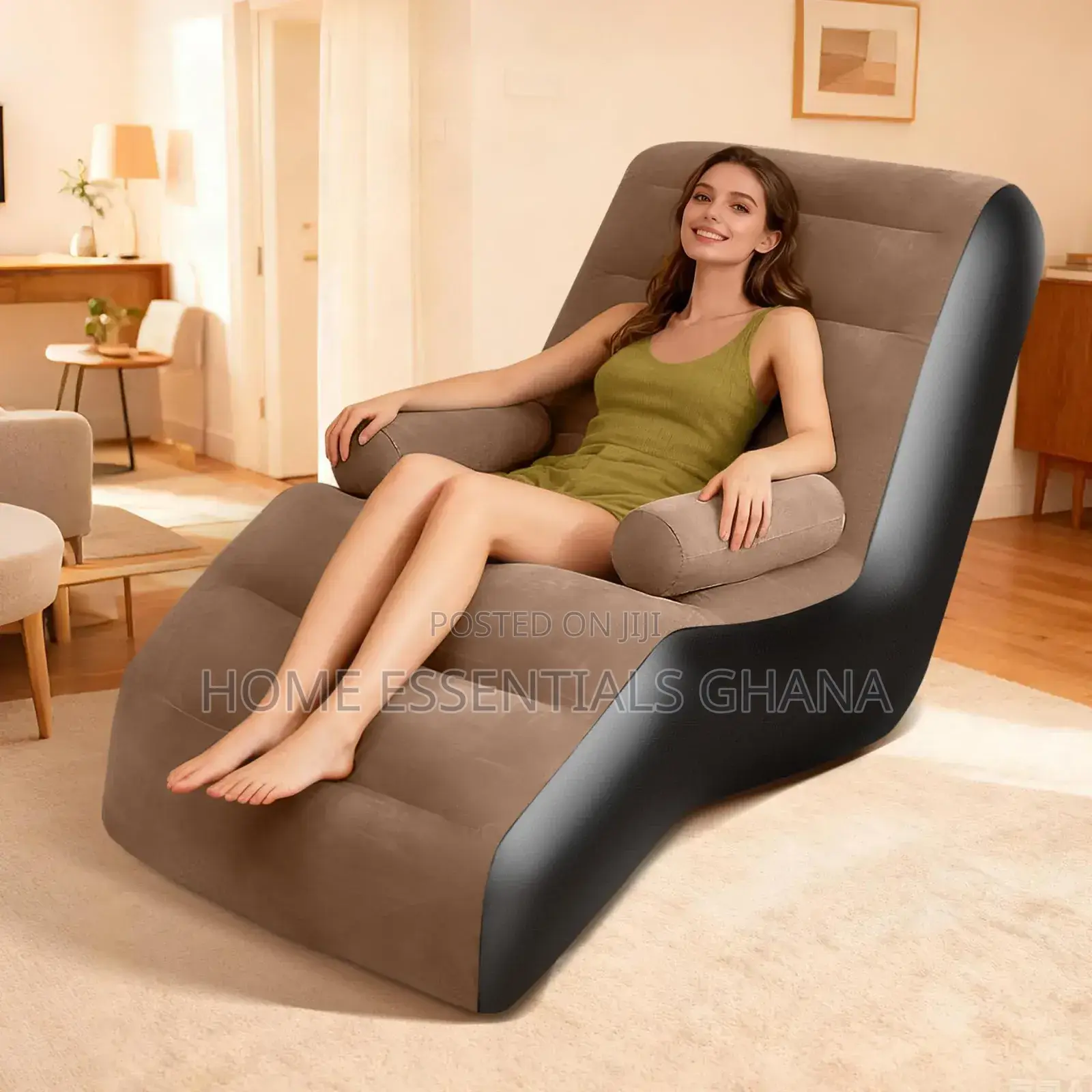 Foldable Inflatable Sofa Relaxing Air Couch for Any Space