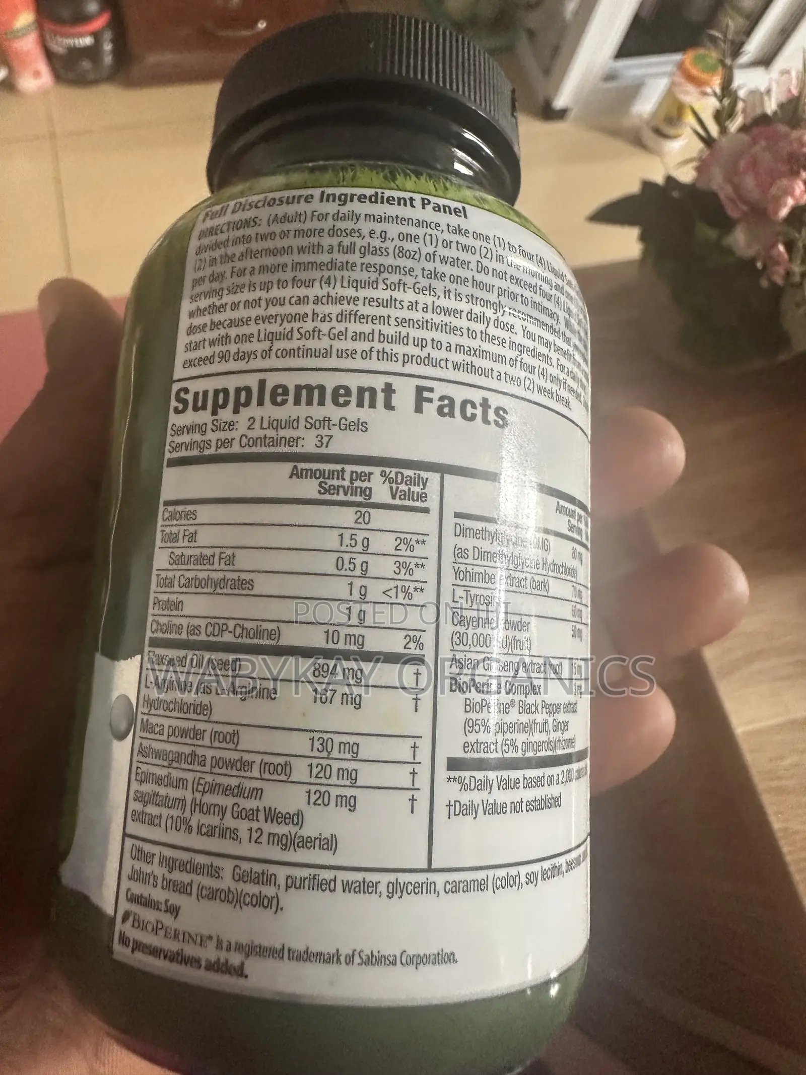 L-Arginine + Horny Goat Weed Softgel