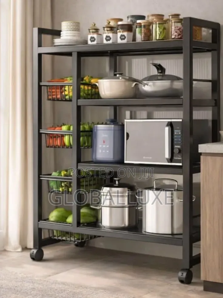 Kitchen Storage Rack – Multifunctional Organizer Shelf for Kitchen