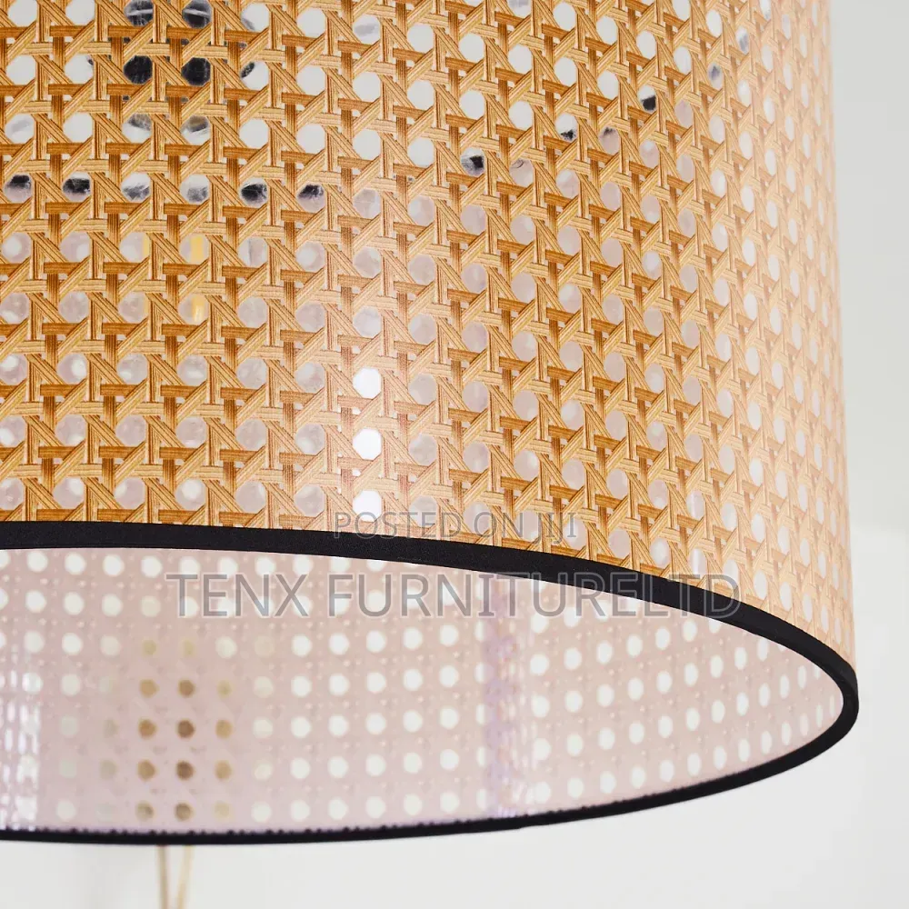 Ceiling Pendant Light (Rattan Black Base)