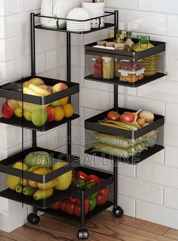 Multi-Layer Foodstuff Kitchen Rack