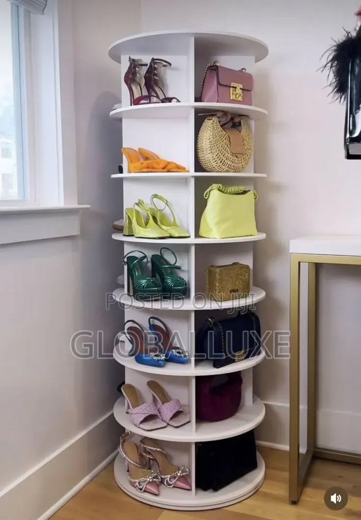 Rotating Shoe Rack – 360° Multi-Layer Revolving Shoe Organizer