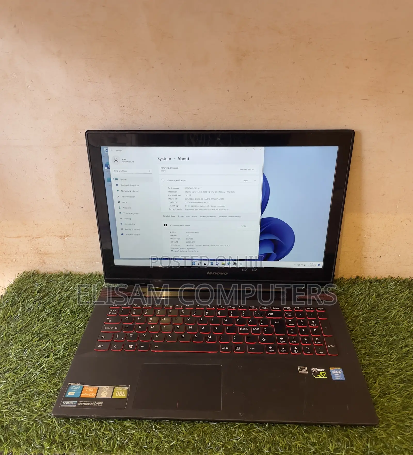 Laptop Lenovo Y50 16GB Intel Core i7 HDD 1T