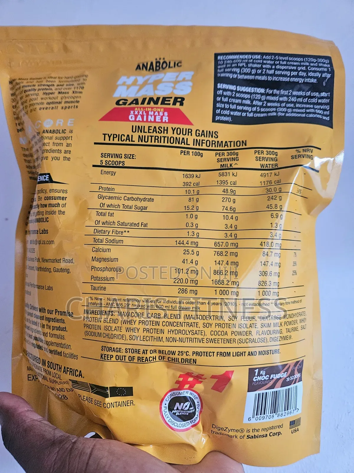 Anabolic Mass Gainer 1kg