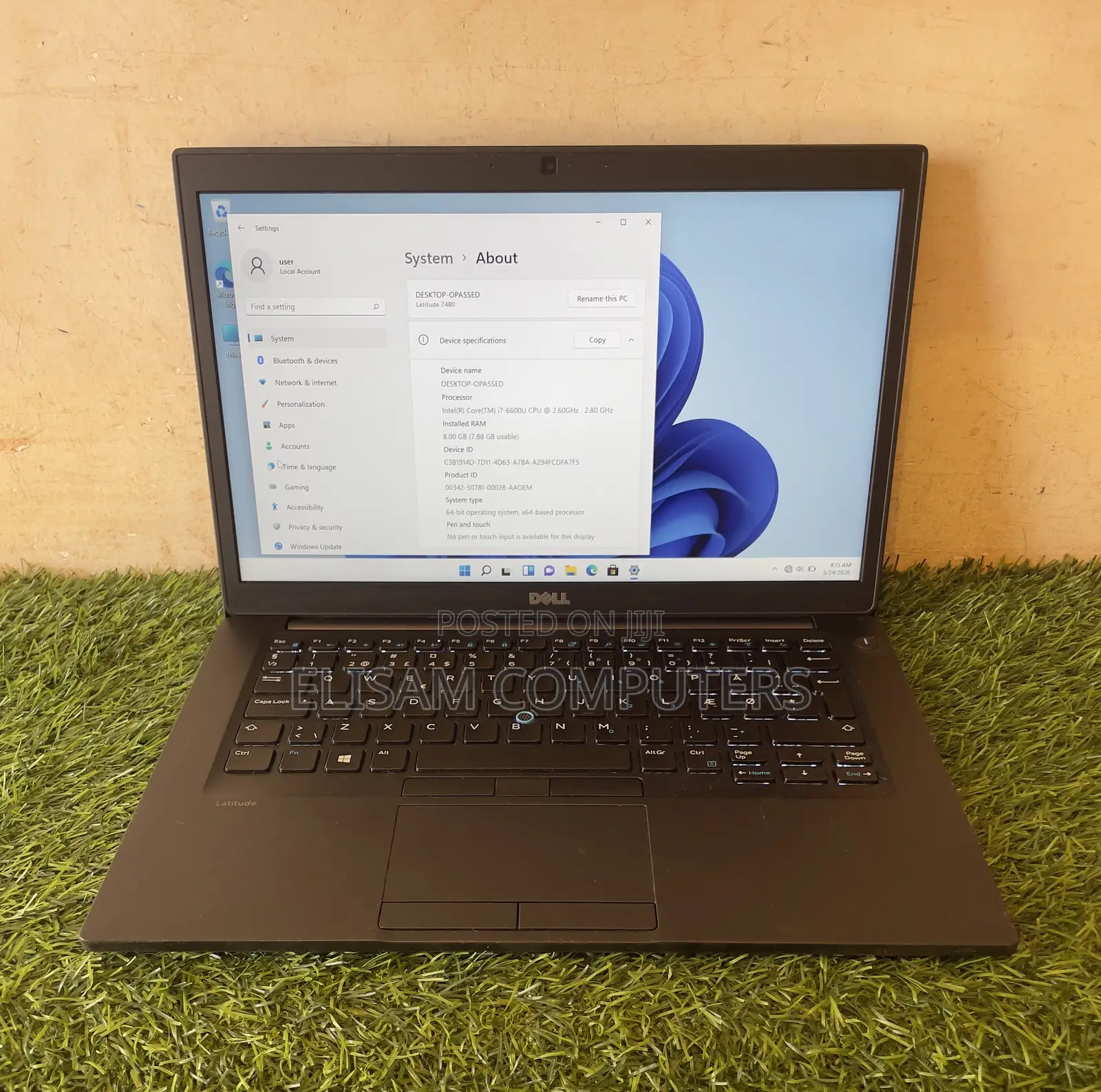 Laptop Dell Latitude 7480 8GB Intel Core i7 SSD 256GB