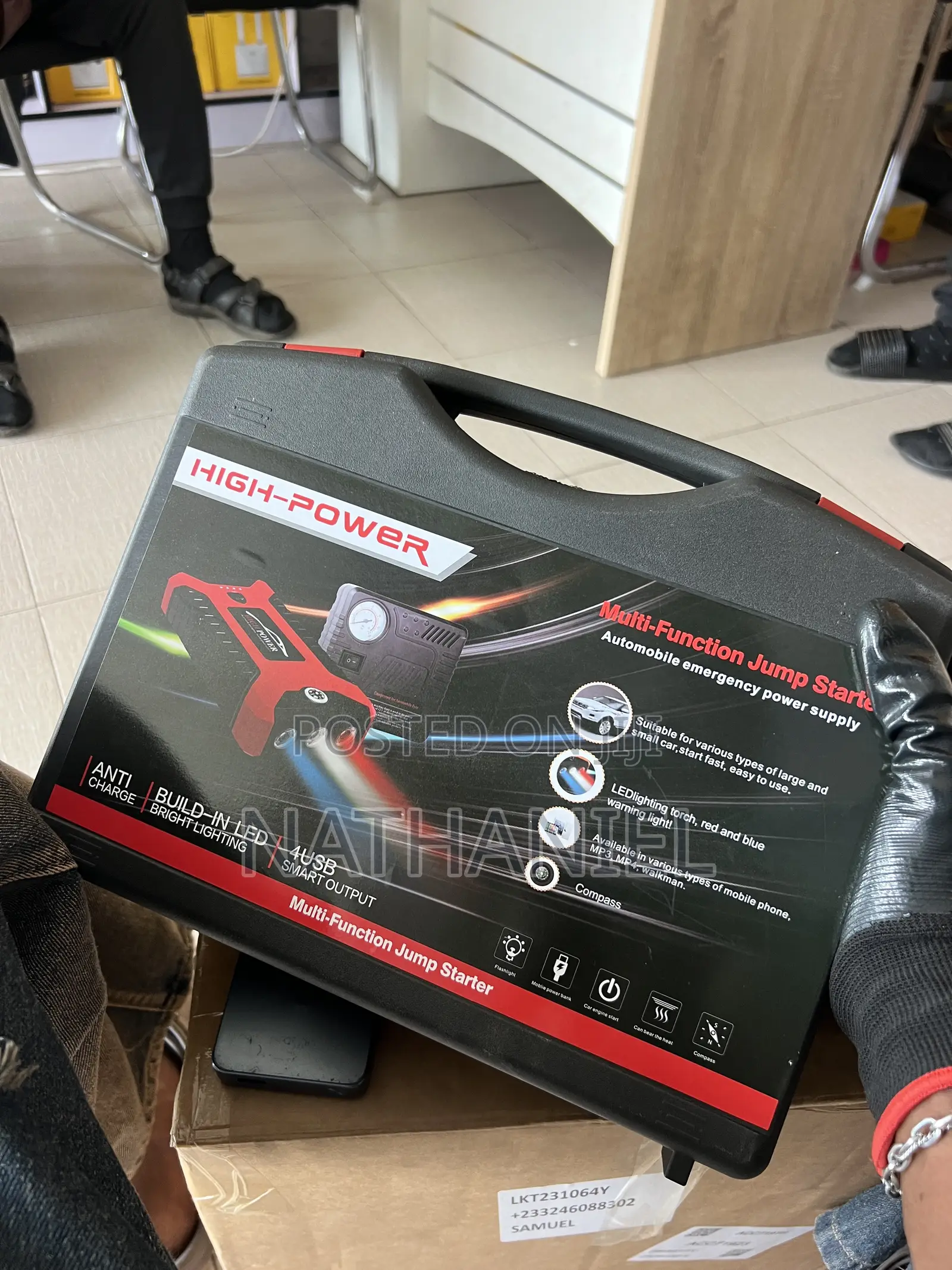Smart Jump Starter Kit – Starts Any Car,Plus Led Torch