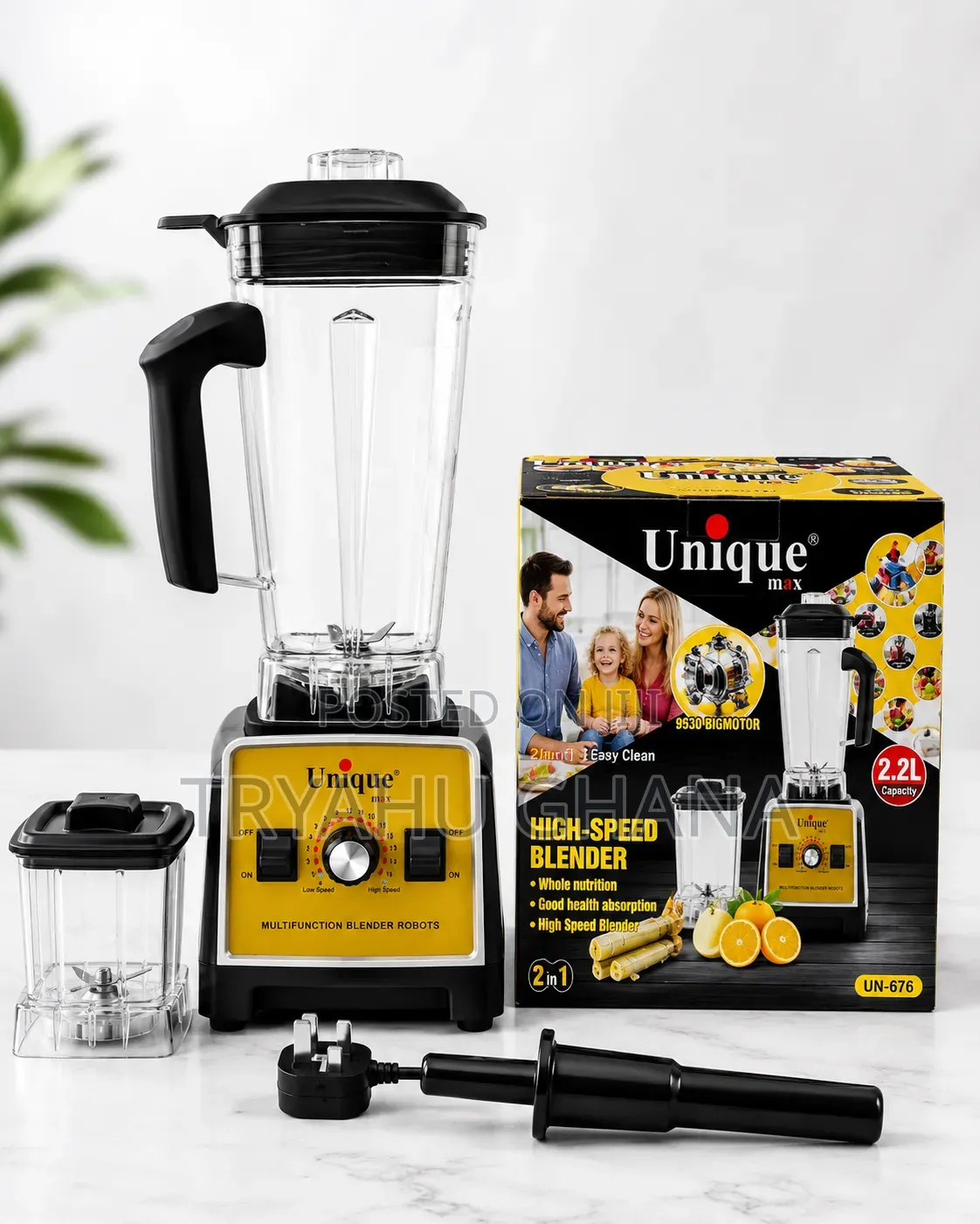 Buy Unique Max 2 in 1 Blender Robot 2.2l Online | High-Speed Blender