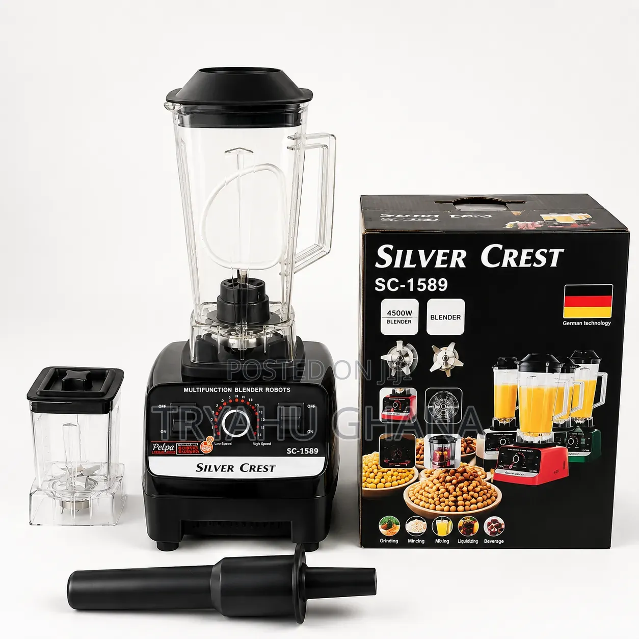 Silver Crest 4500w Multifunction Blender | Heavy Duty Juicer Grinder