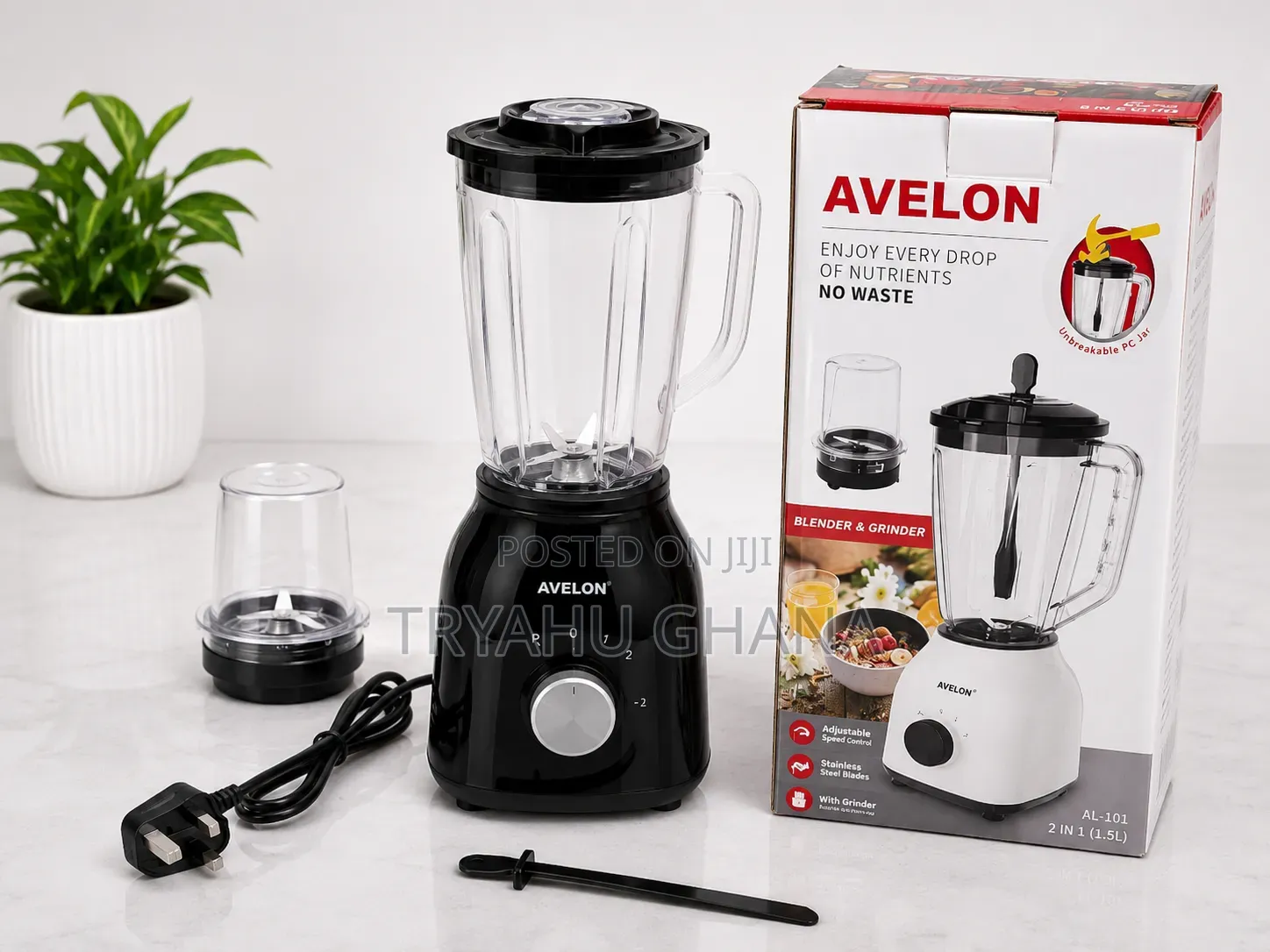 Buy Affordable Avelon 2 in 1 Electric Blender 1.5l 1250w Online