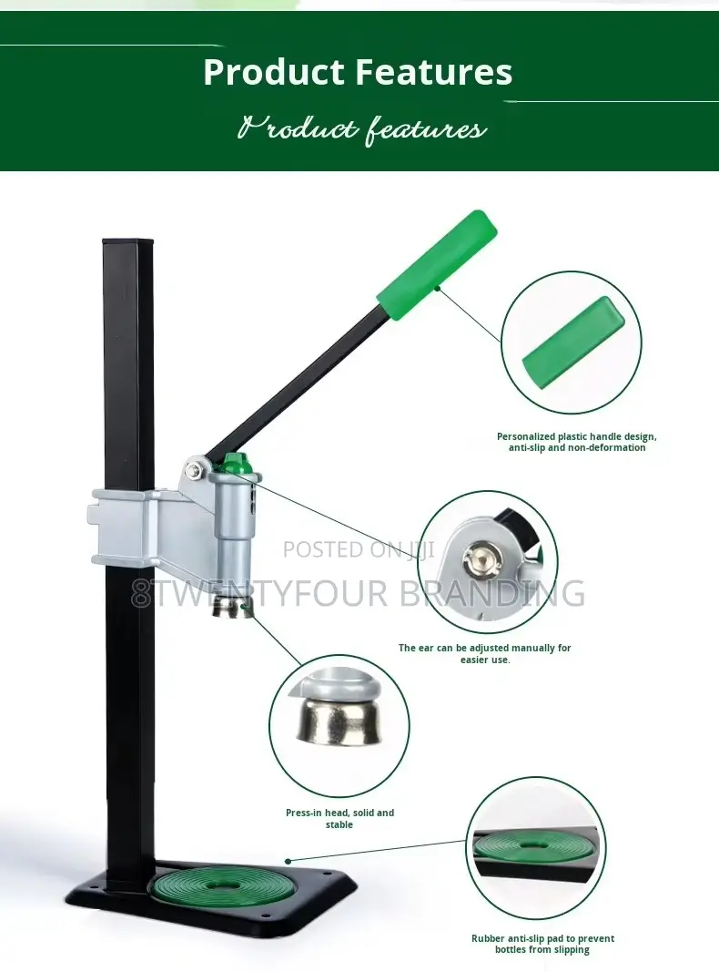 Manual Crown Cork Capping Machine for Glass Bottles