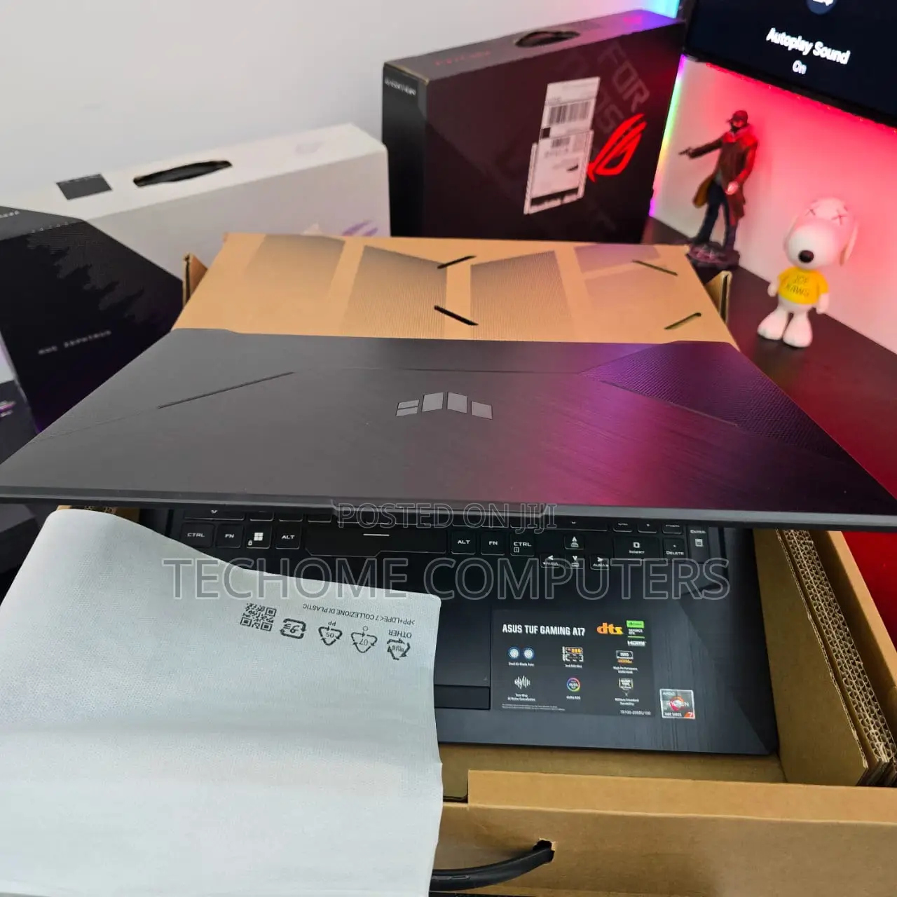 New Laptop Asus TUF Gaming A17 8GB AMD Ryzen 7 SSD 512GB