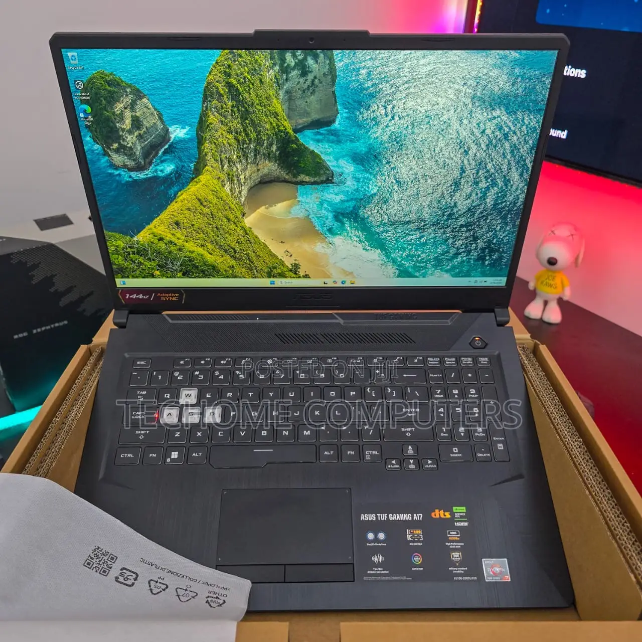 New Laptop Asus TUF Gaming A17 8GB AMD Ryzen 7 SSD 512GB
