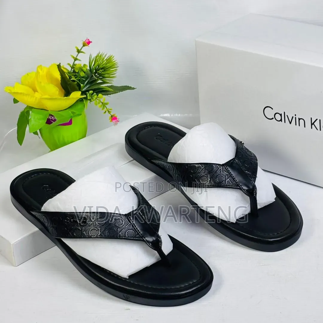 Calvin Klein Black Slippers