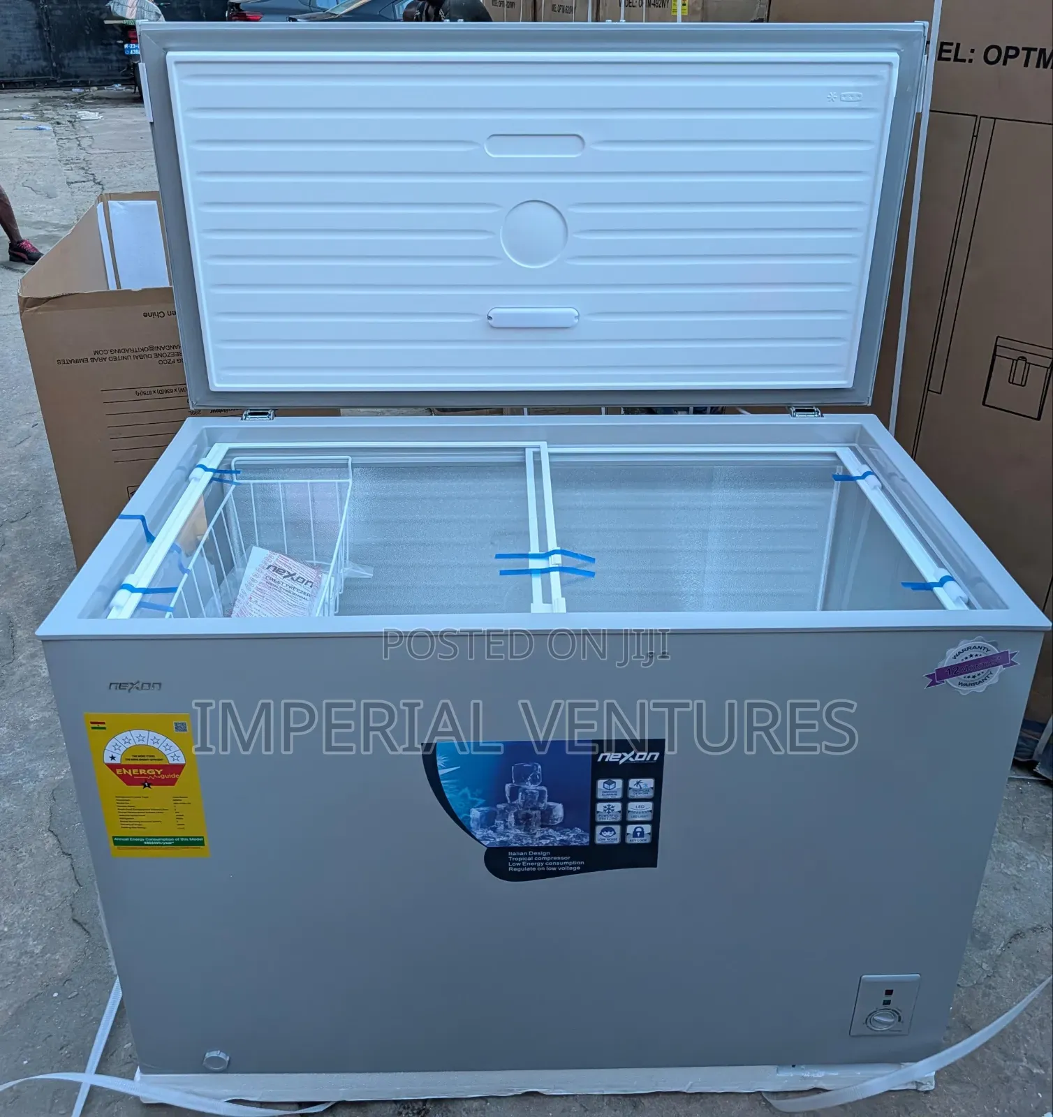 Nexon 375g Chest Freezer With Sliding Glass