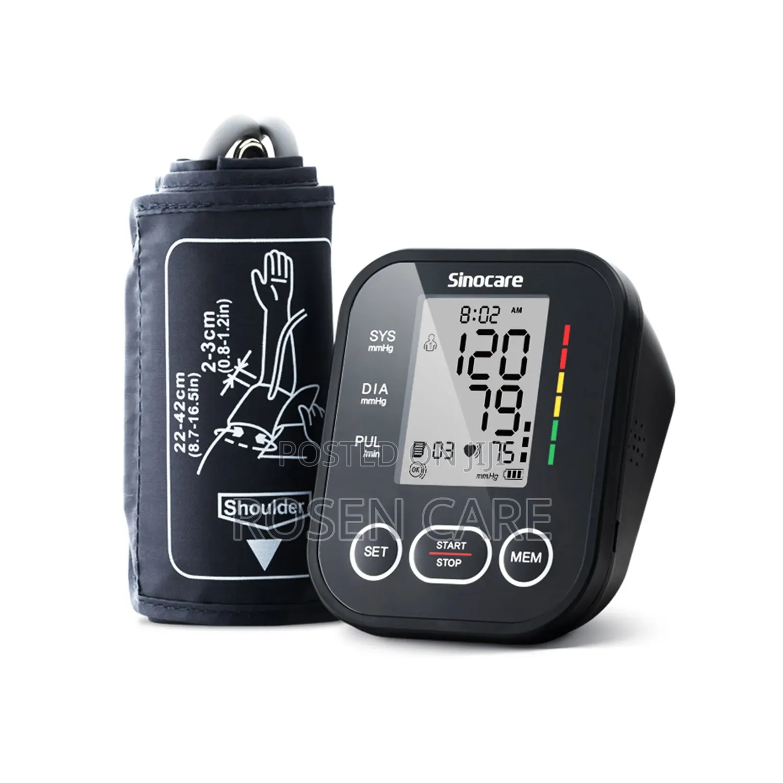 Sinocare Portable Blood Pressure Monitor Bp Machine Sphygmomanometer
