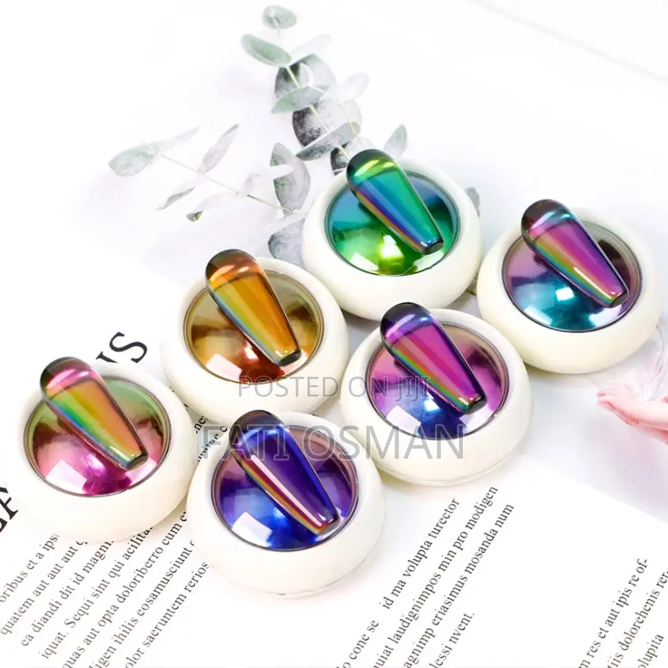 1set Holographic Chrome Nail Glitter Shiny