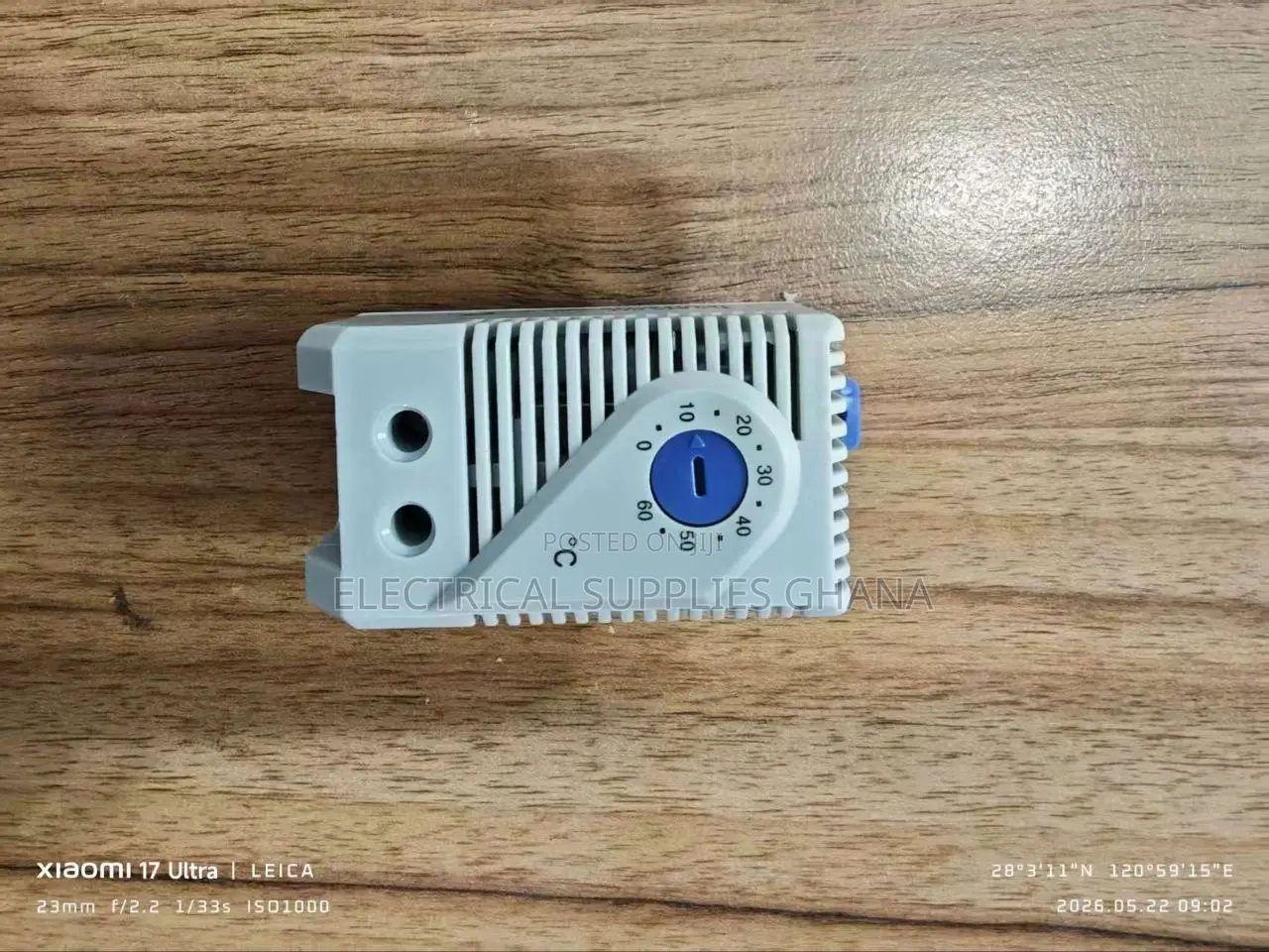 Kts011 0-60°c Compact Mechanical Thermostat for Electrical Panels
