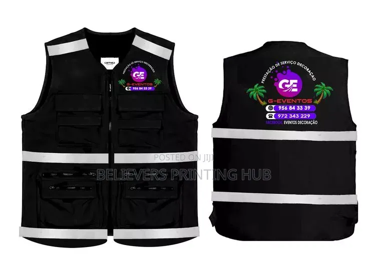 Quality Reflector Vest Printing