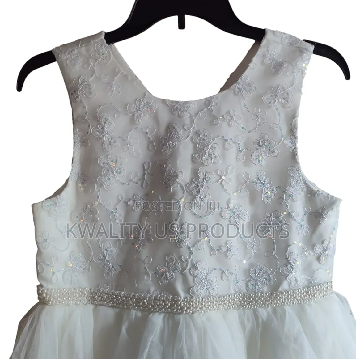 Bonnie Jean Girls Floral Beaded Lace Dress - W5 and 16 Years