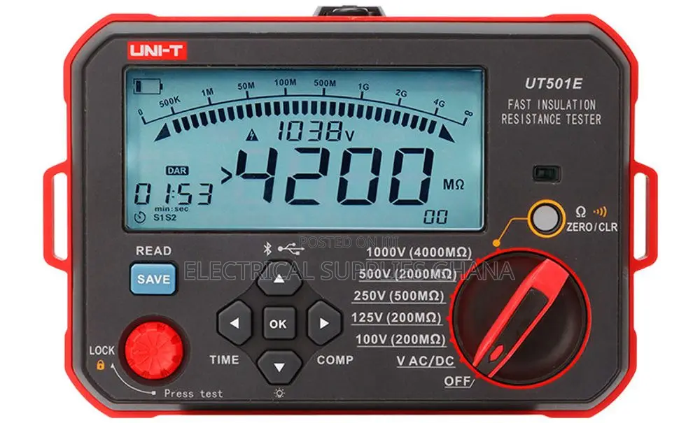 Uni-t Ut501e Fast Insulation Resistance Tester Megger