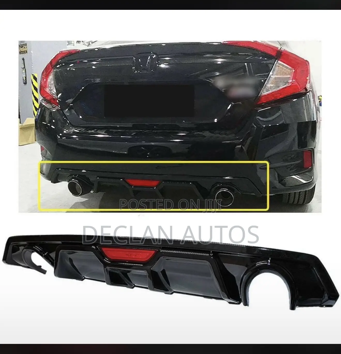 Civic 2016-2021 Back Bumper Diffuser