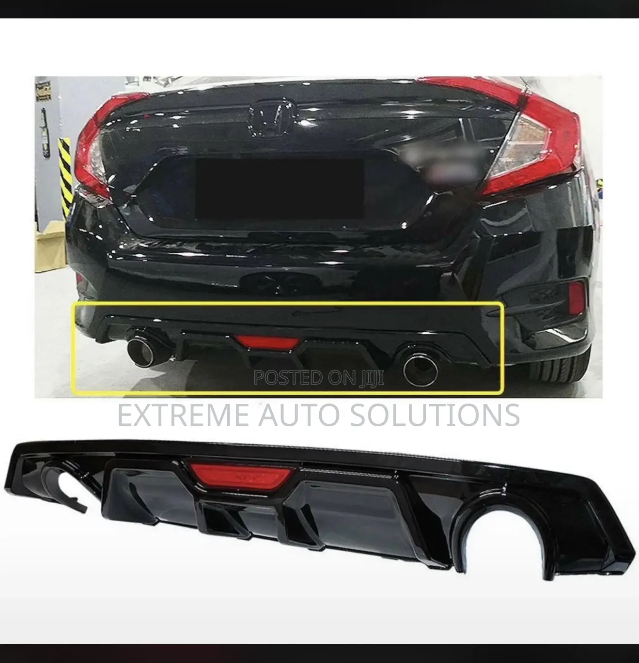 Civic 2016-2021 Back Bumper Diffuser