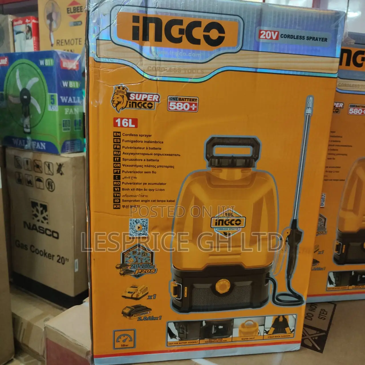 Super Efficient 20v Cordless Knapsack Sprayer From Ingco