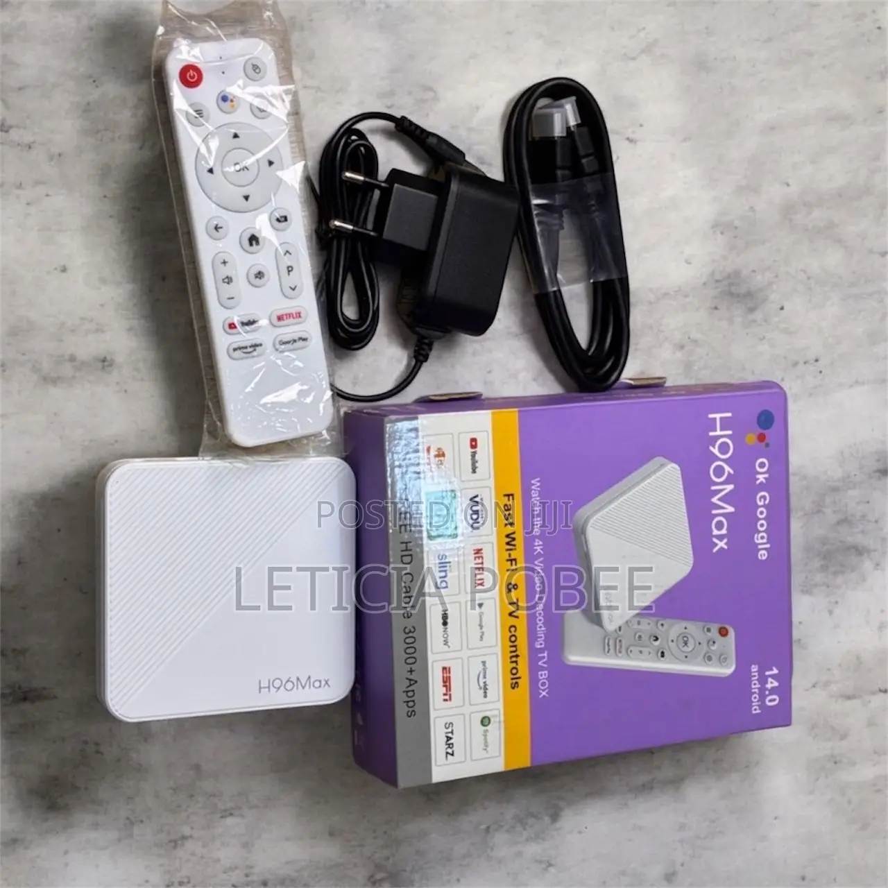 H96max Android 14.0 Tv Box –Netflix,Starz,3000+Apps,Uk Video Decoding