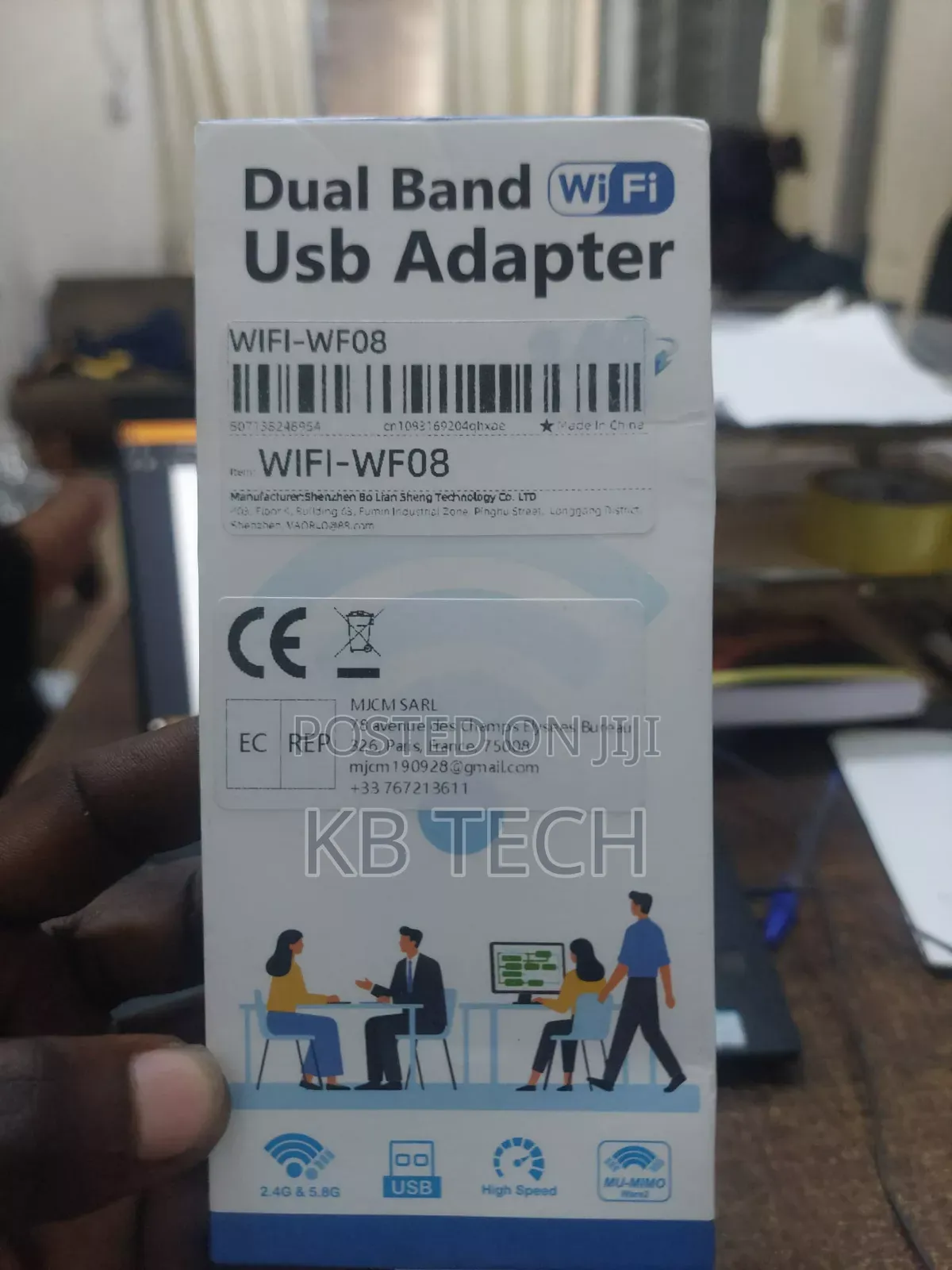 Dual Band Usb Adapter Wifi 5 1300 Mbps