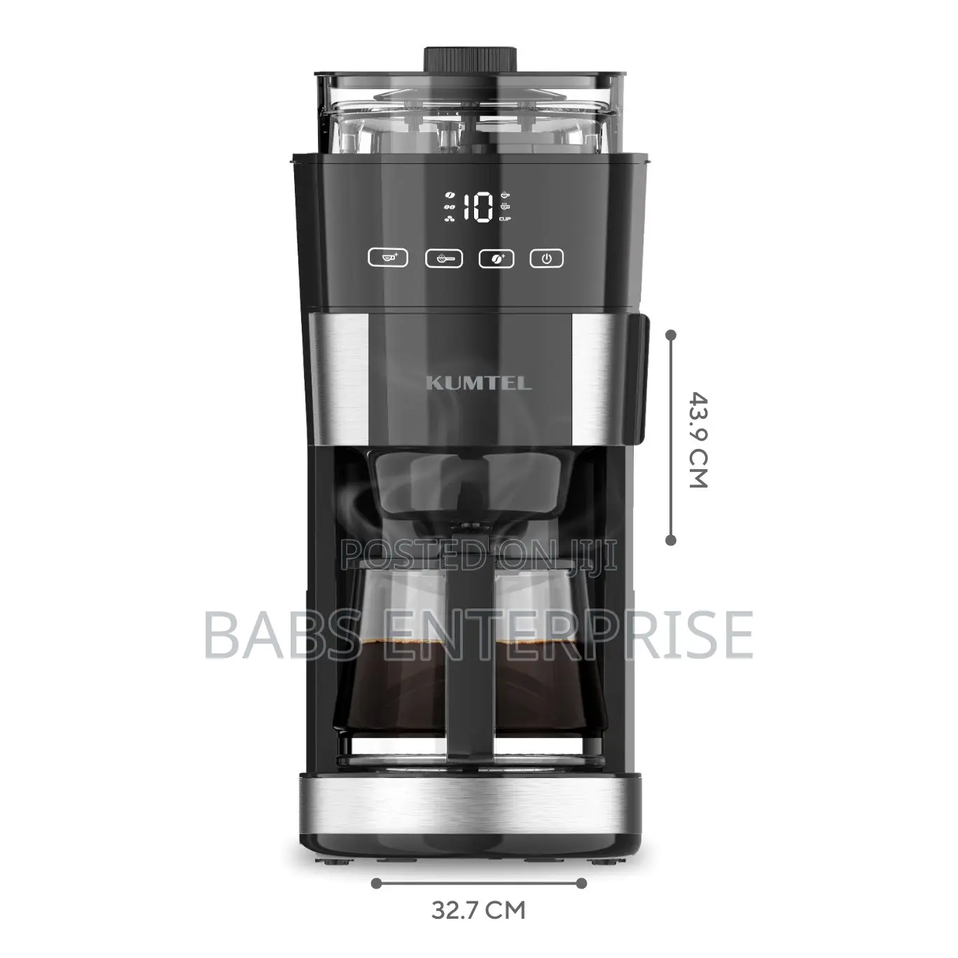 Kumtel Digital Filter Coffee Machine HFCM-02 With Grinder