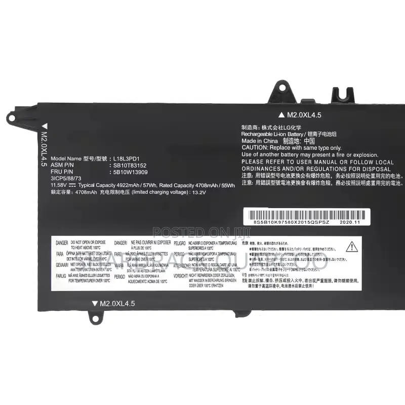 L18m3pd1 L18c3pd2 Battery for Lenovo Thinkpad T490s Series L18c3pd1