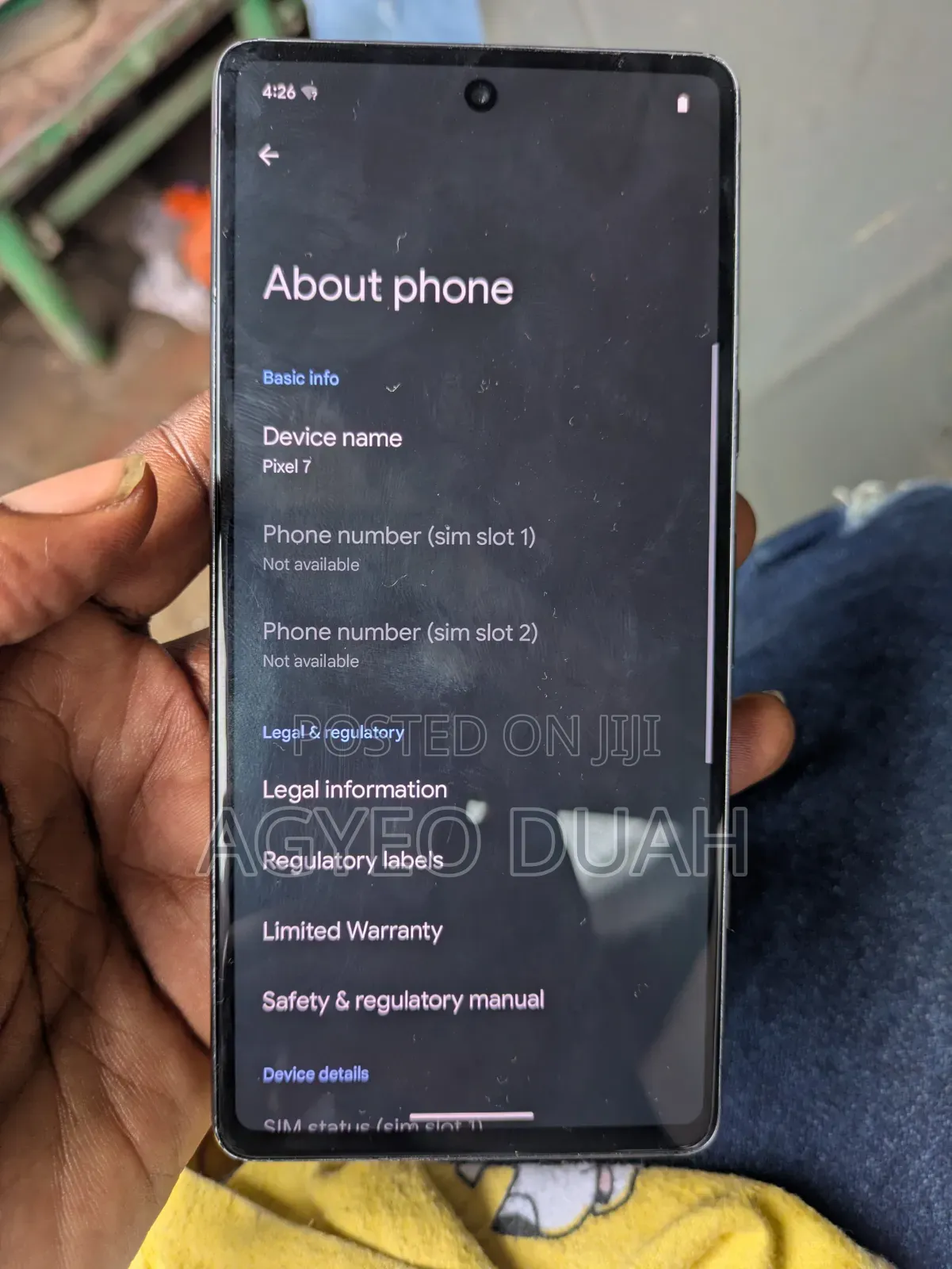 New Google Pixel 7 128 GB Black