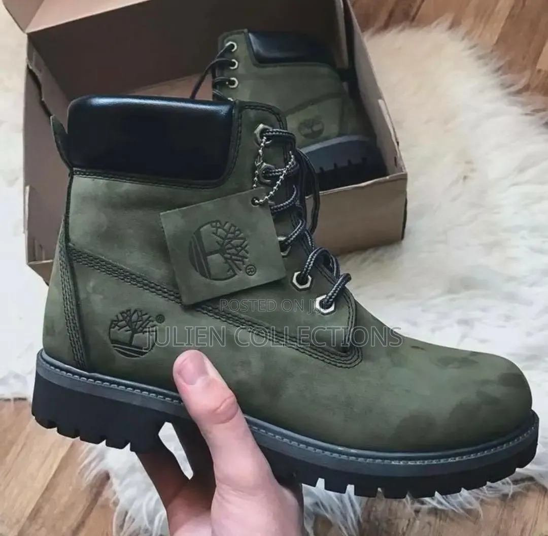 Timberland Boots Waterproof Army Green and Black