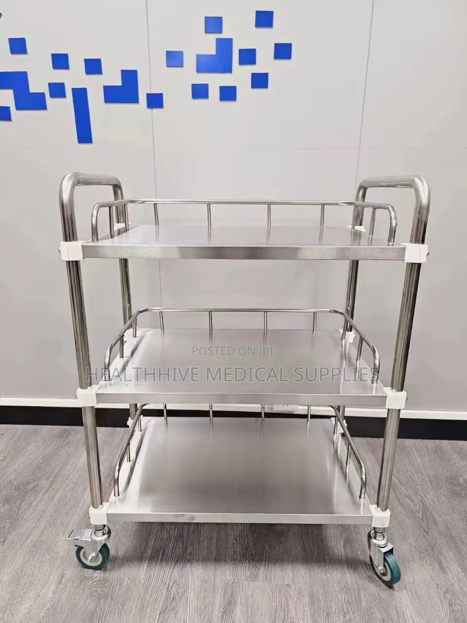 Medical Stainless Steel Hospital Trolley With Drawer and a Bowl