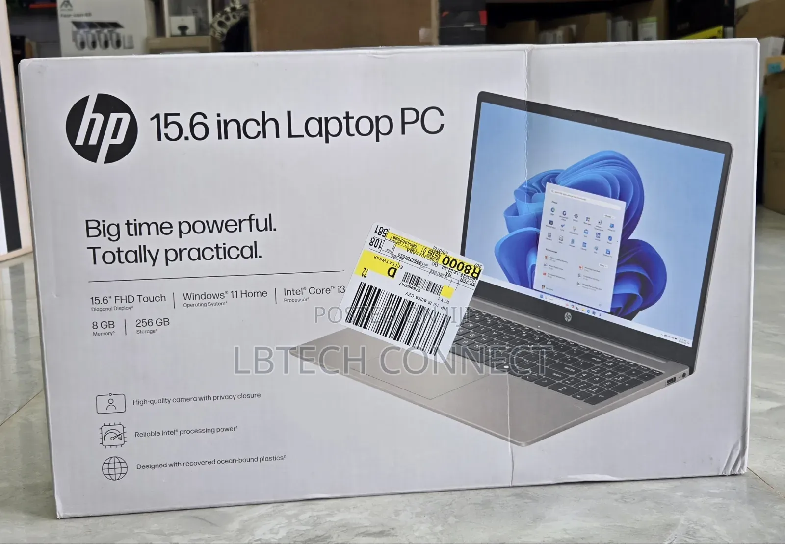 New Laptop HP 15 8GB Intel Core i3 SSD 256GB