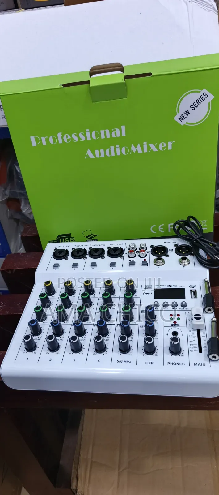 6 Channels Audio Mixer