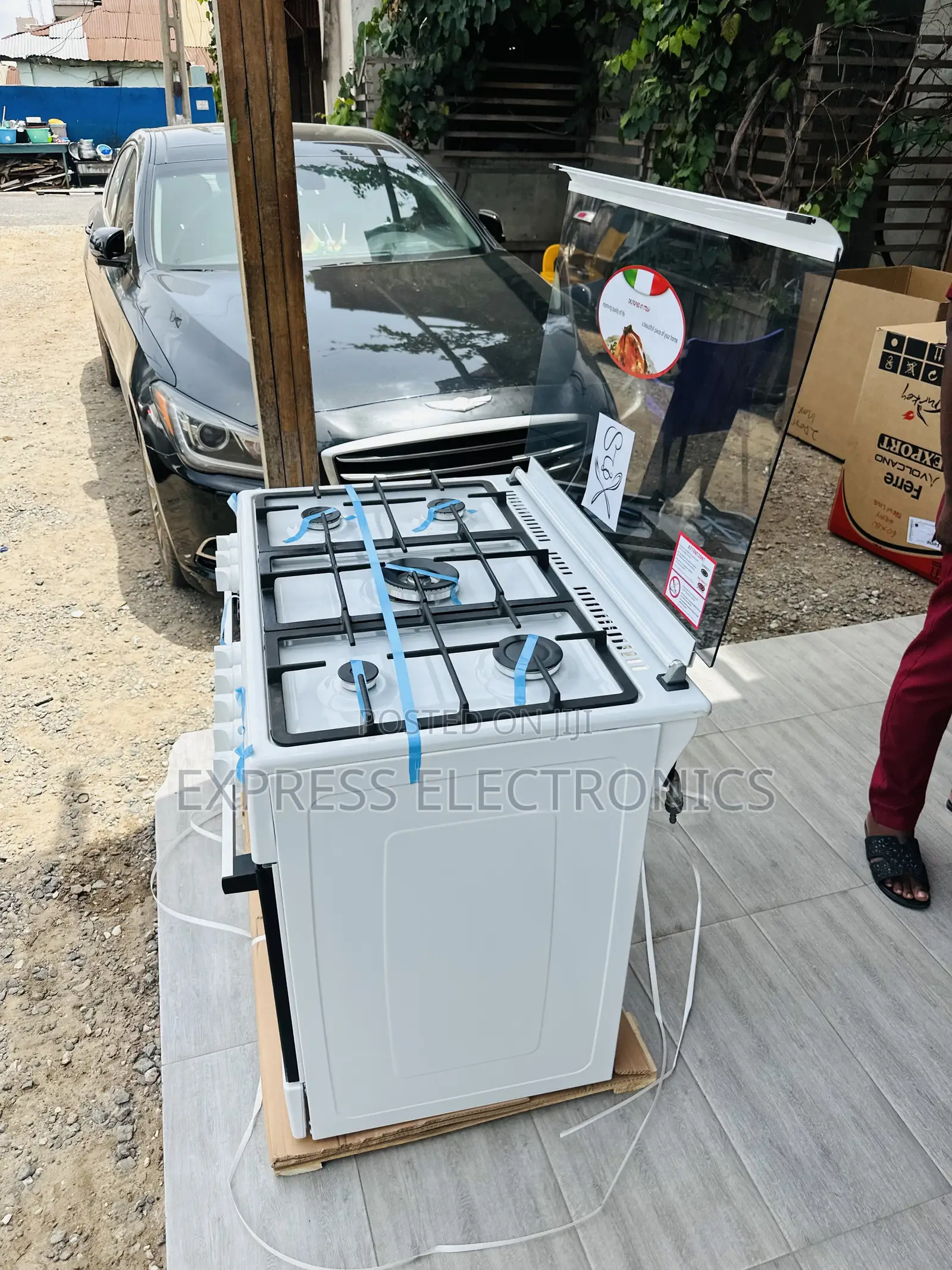 Grab the New Gas Cooker Oven Rotisserie 5burner 60/90