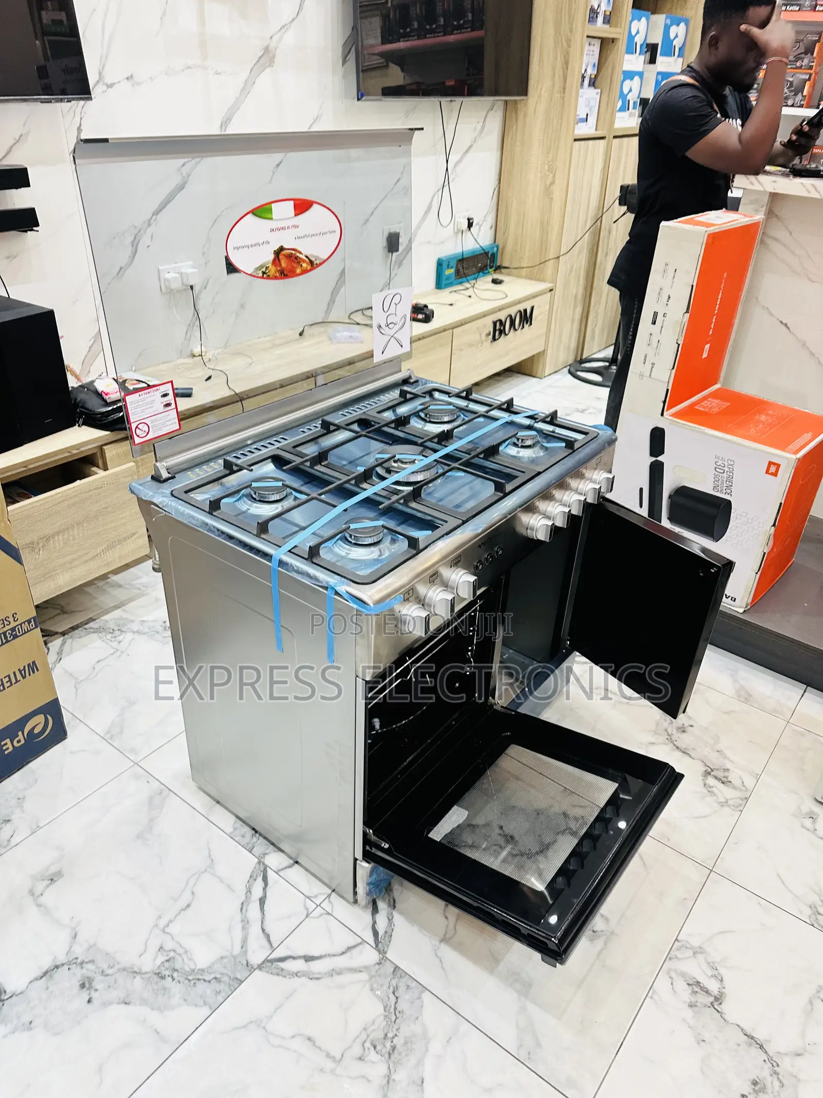 Freestanding Gas Cooker Oven 5burner 60/90 Midea Tech