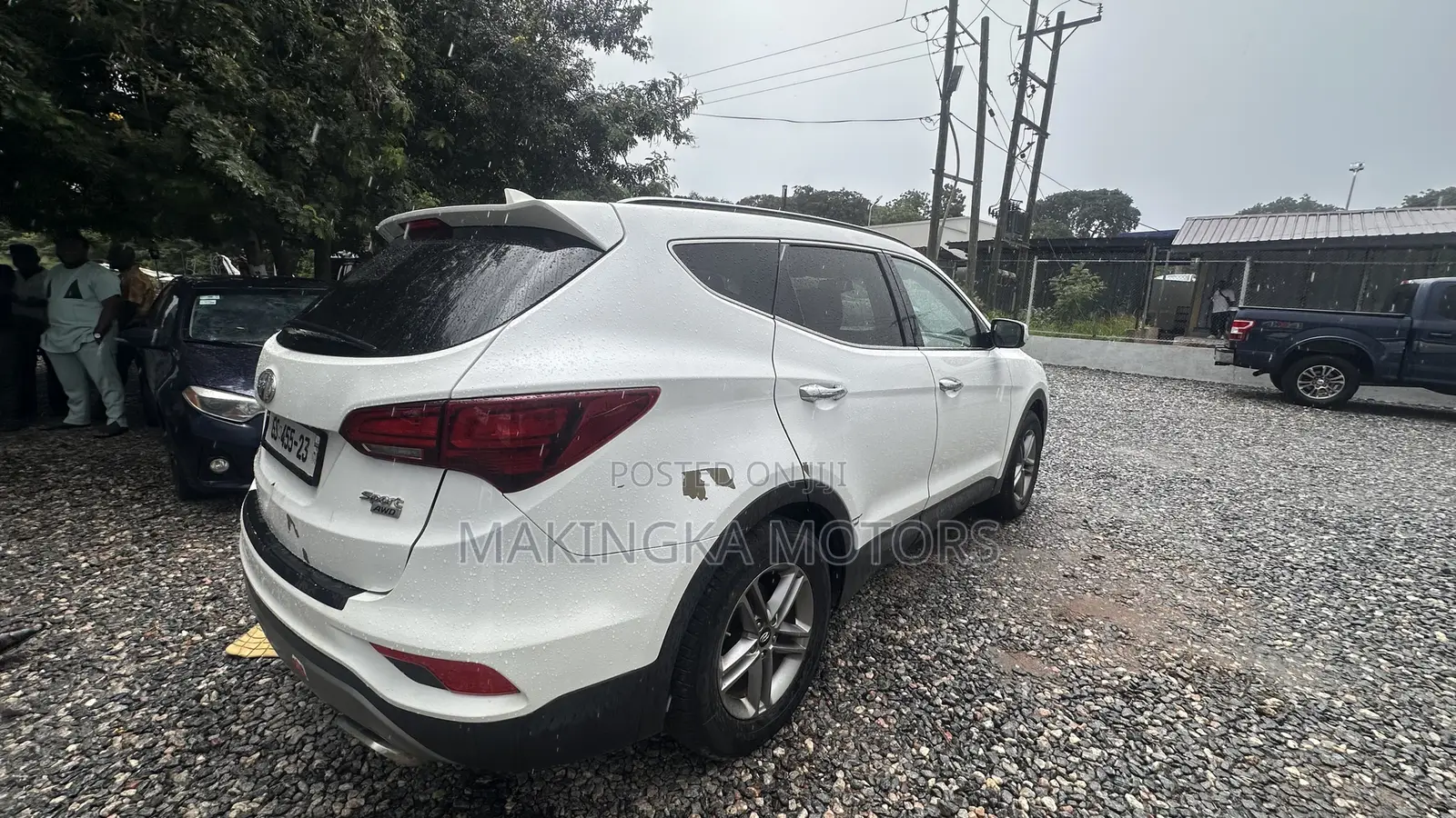 Hyundai Santa Fe SE AWD 2017 White