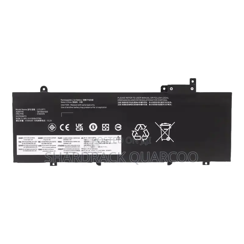 L17l3p71 Laptop Battery for Lenovo Thinkpad T480s Series 01av478 Sb10k