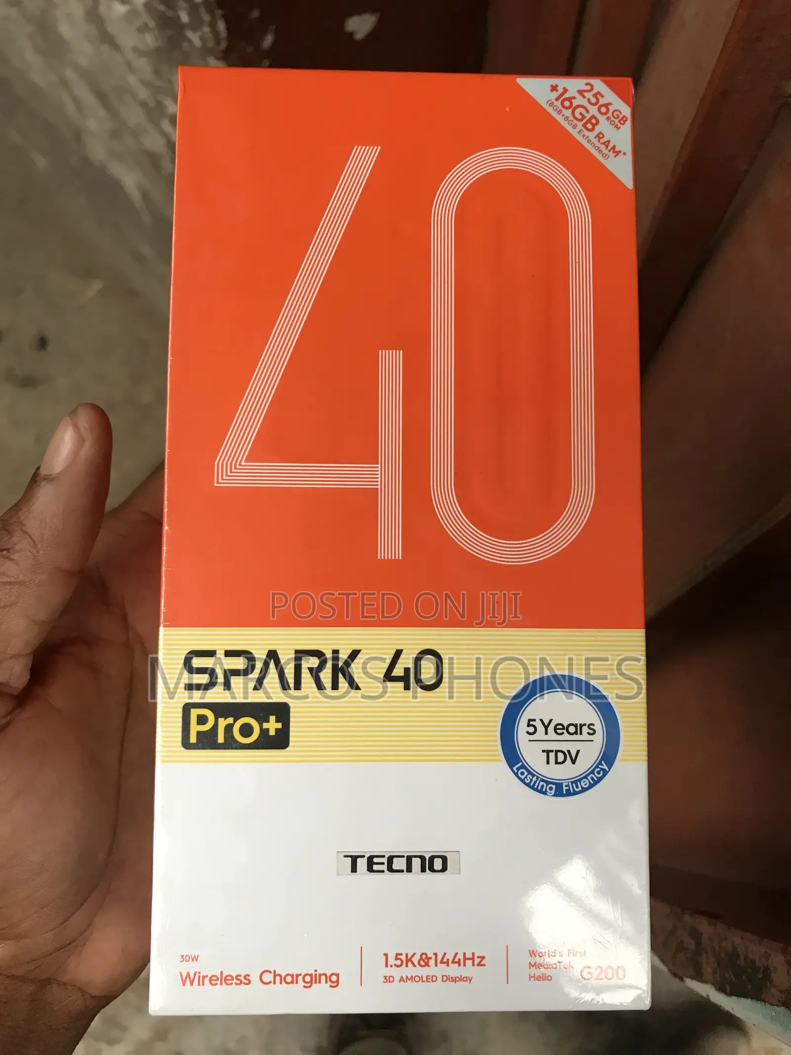 New Tecno Spark 40 Pro+ 256 GB Black