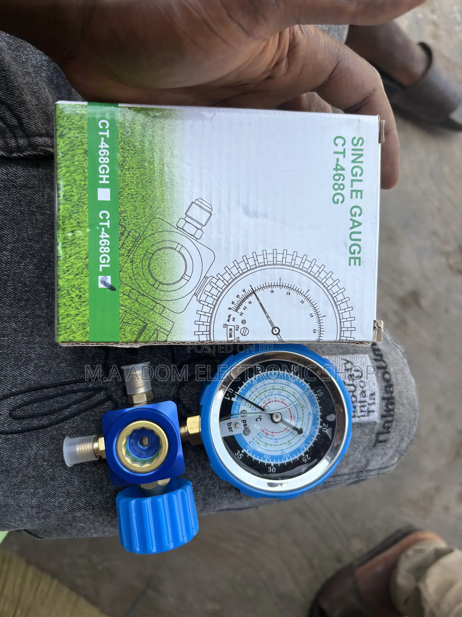Single Face Manifold Gauge Metal