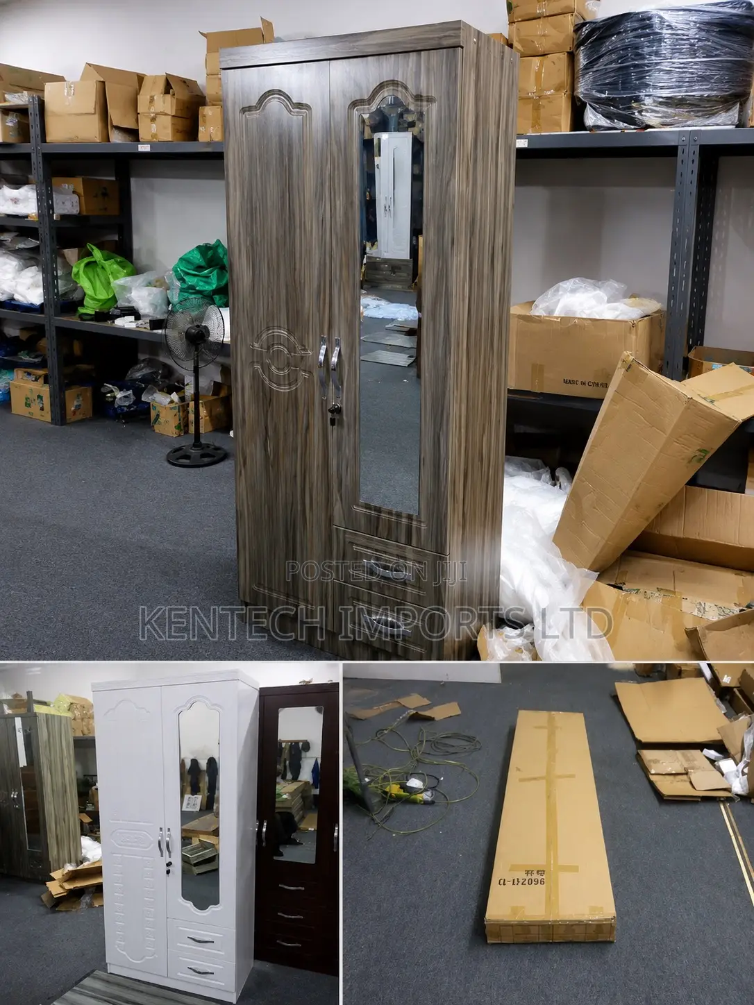 Quality China Made Wardrobe 2 in 1/ 2 Doors