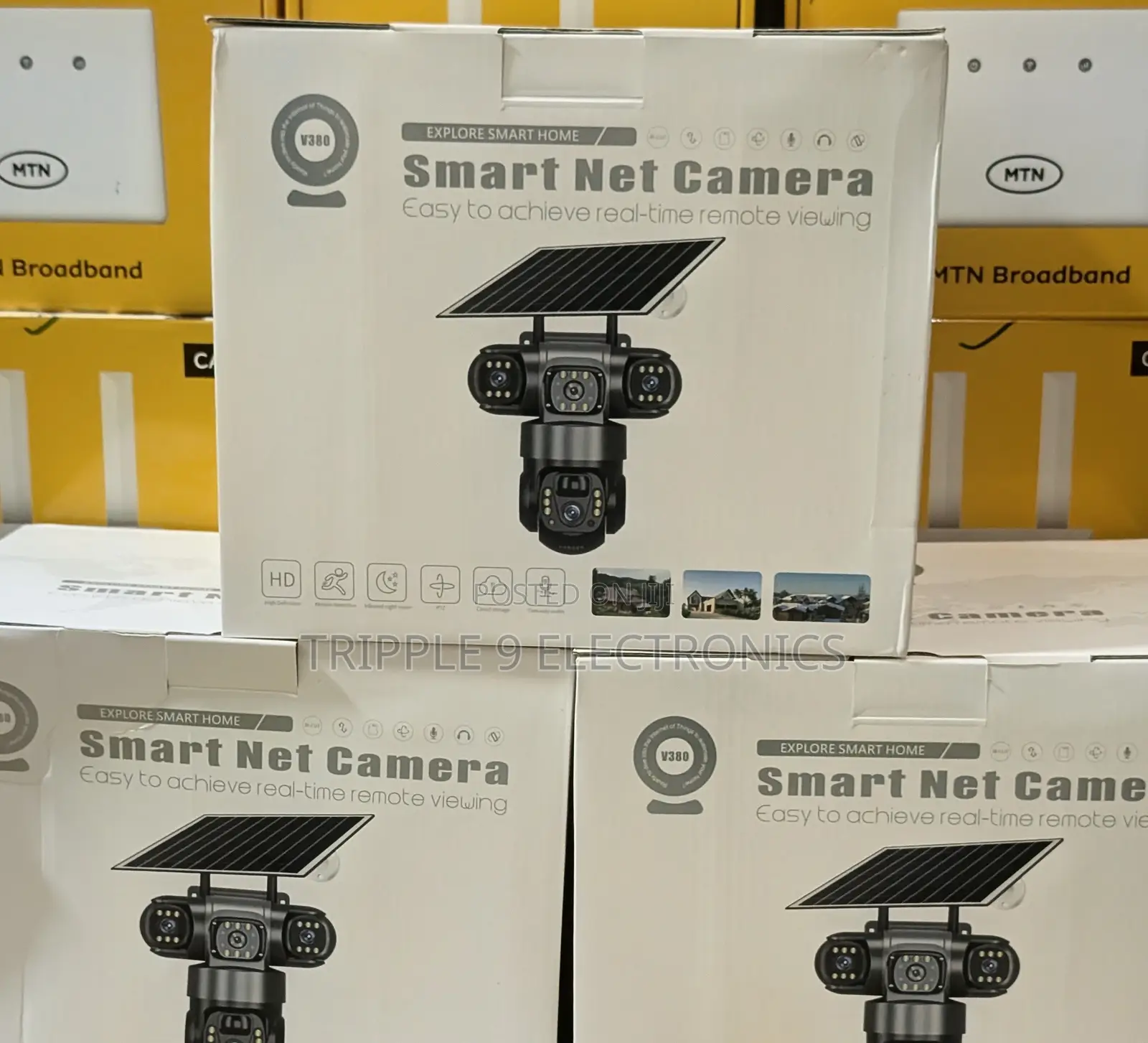 Triple Lens CCTV 4g V380pro Camera