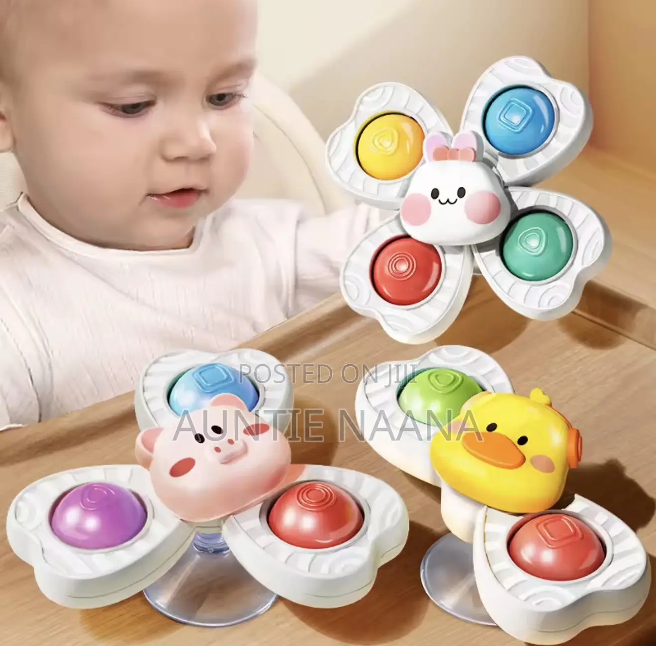Baby Spinning Suction Toys