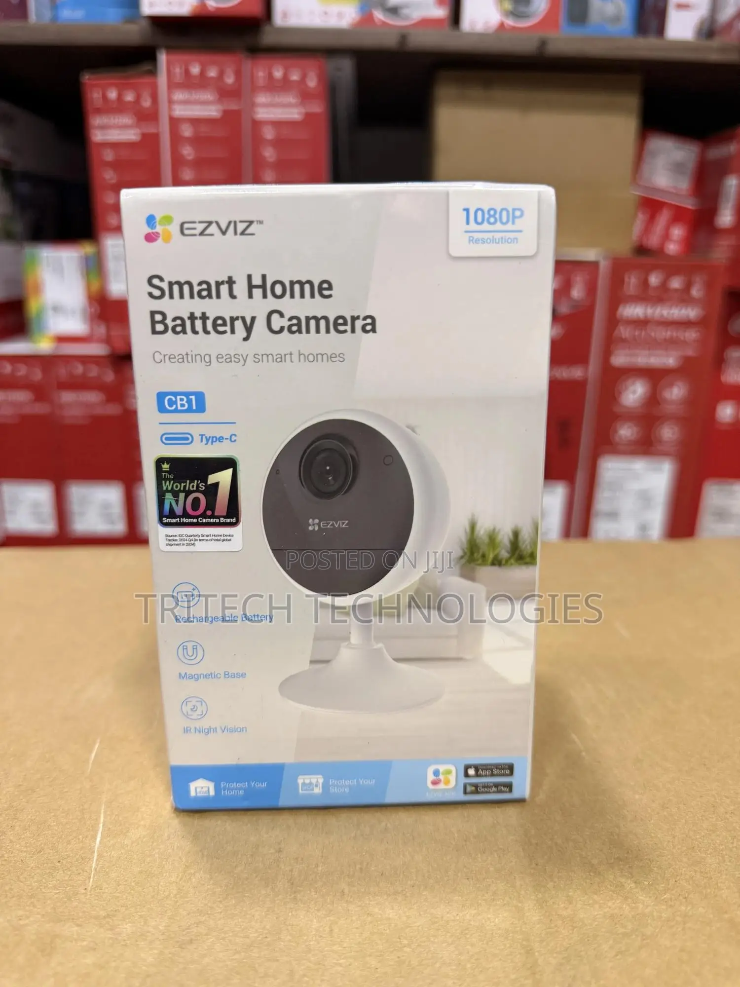 Ezviz Cb1 Smart Wi-Fi Home Camera With Battery