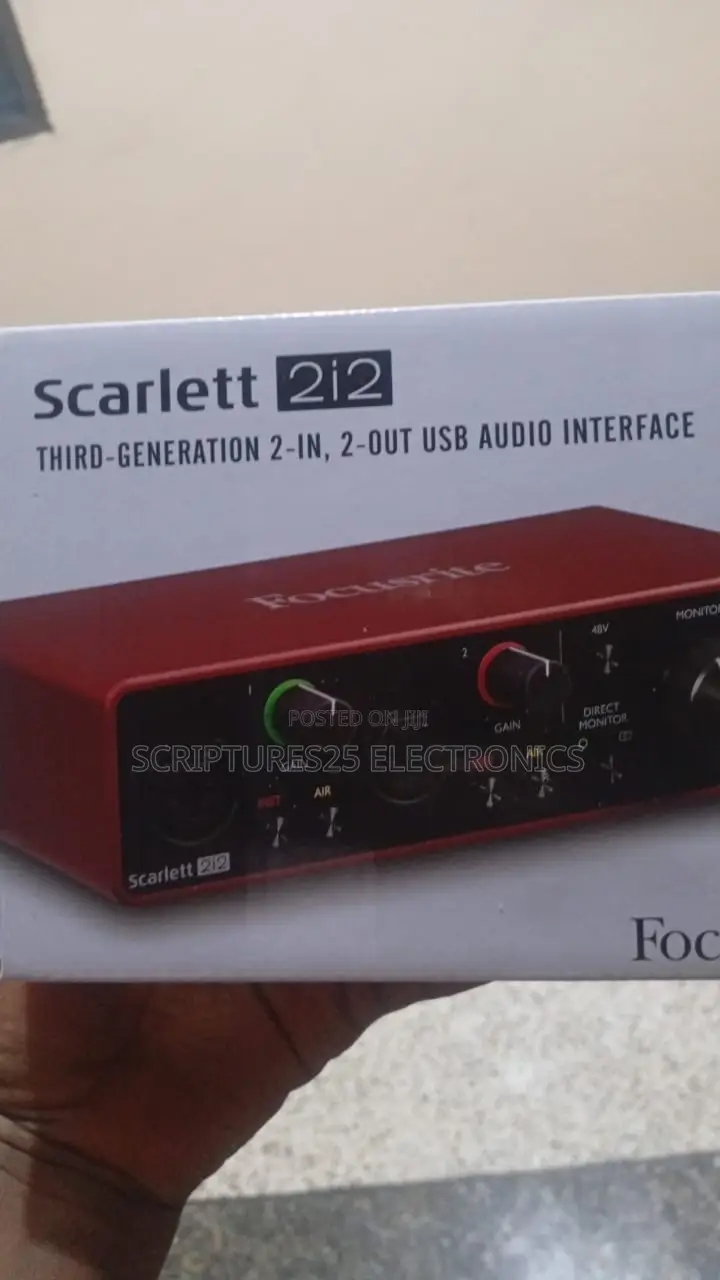 Focusrite Scarlett 2i2 3rd Gen Sound Card Soundcard